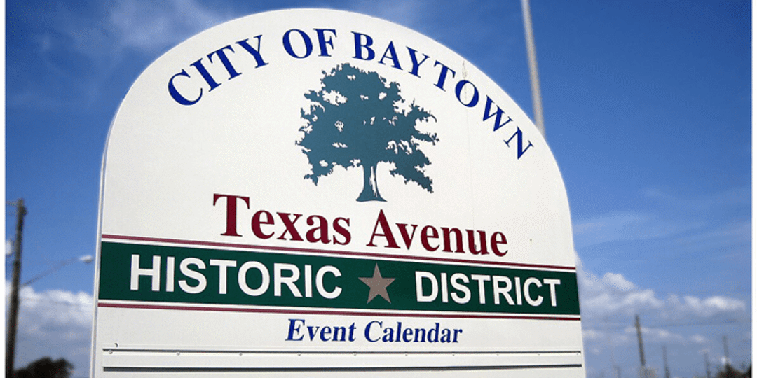 City of Baytown sign